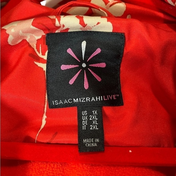 Isaac Mizrahi Water Repellant Womens Size 2XL Autumn Printed Soft Shell … - Picture 5 of 6